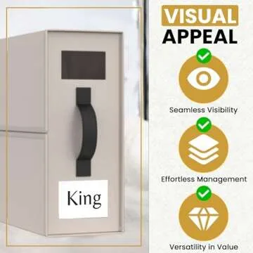 Foldable 2 Pack Tan Bed Sheet Organizers and Storage - Linen Closet Organizer W/Clear Window, Zipper & Label | Bedding Folder Storage Box Container W/Leather Handle for Comfort (Queen & King Size)