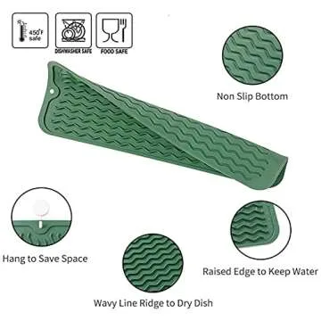 MicoYang Silicone Dish Drying Mat for Kitchen Use