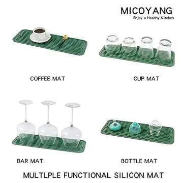 MicoYang Silicone Dish Drying Mat for Kitchen Use