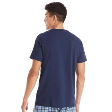 Hanes Men's Pocket Tees, Moisture-Wicking Cotton, 6-Pack