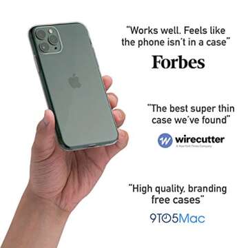 totallee Clear iPhone 11 Pro Max Case, Thin Cover Ultra Slim Minimal - for Apple iPhone 11 Pro Max (2019) (Transparent)