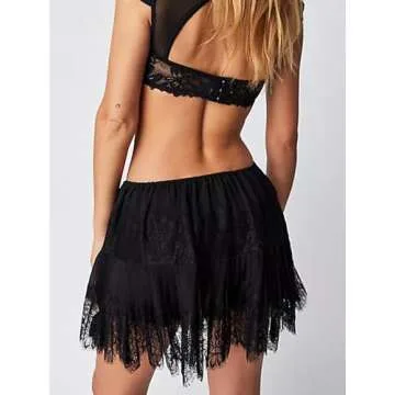 Chic Lace Tiered Mini Skirt for Fashionable Summer Looks