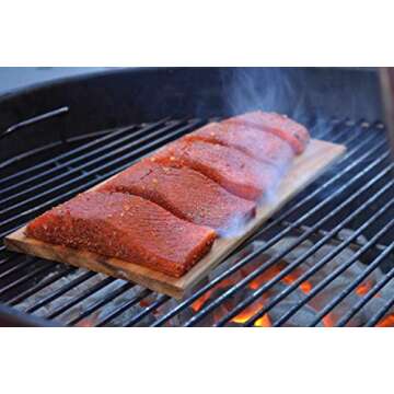6 Pack Cedar Grilling Planks for Salmon and More. Sourced and made in the USA.