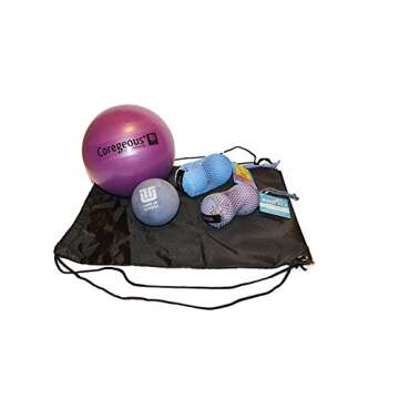 Tune Up Fitness Yoga Tune Up Set - Multi-Color Exercise Balls in Tote Bag
