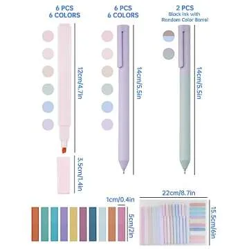 Highlighter and Gel Pen Set for Bible Study and Note-Taking
