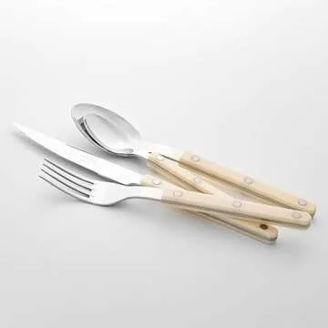 GOODJAYVEN 16-Piece Stainless Steel Flatware Set for All Occasions