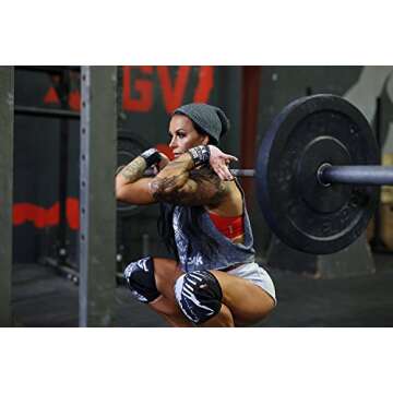 Rocktape Assassins Knee Compression Sleeves, Knee Brace for Weightlifting, Cross Training & Working Out - Reduce Strain & Swelling (2 Sleeves)