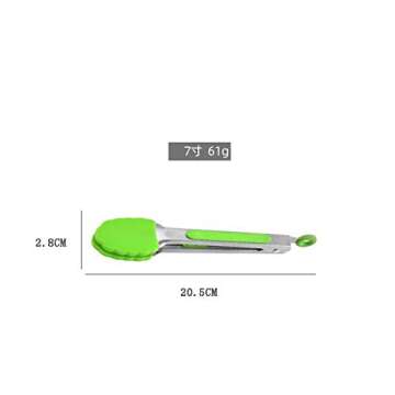 SELPONT 7-inch Mini Silicone Serving Tongs for Kitchen