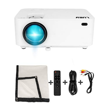 Luby Portable Movie Projector & Free Screen for Outdoor Nights