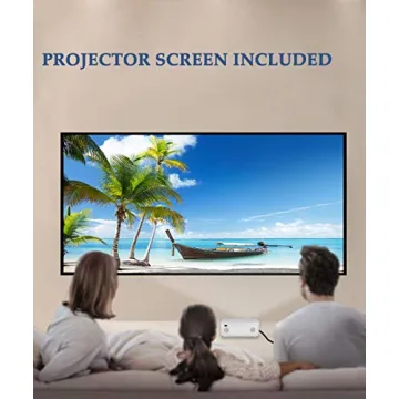 Luby Portable Movie Projector & Free Screen for Outdoor Nights