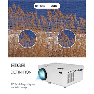 Luby Portable Movie Projector & Free Screen for Outdoor Nights