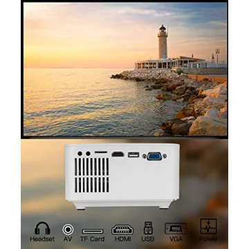 Luby Portable Movie Projector & Free Screen for Outdoor Nights