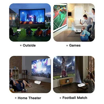 Luby Portable Movie Projector & Free Screen for Outdoor Nights