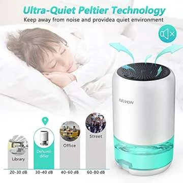 SEAVON 35oz Dehumidifier for Home, Quiet & Portable