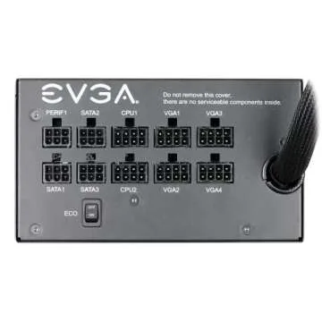 EVGA 850 GQ, 80+ GOLD 850W, Semi Modular, EVGA ECO Mode, 5 Year Warranty, Power Supply 210-GQ-0850-V1,Black