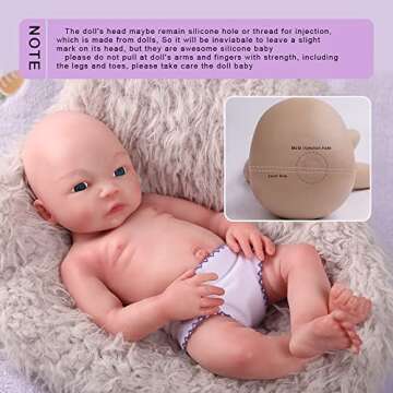Realistic 18" Silicone Baby Doll - Perfect Gift for All Ages