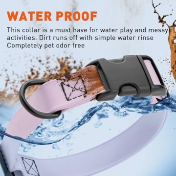 Dogline Biothane Waterproof Dog Collar for Dogs of All Sizes