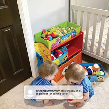 Sesame Street Toy Organizer for Age 3+ | Fun Storage Solution