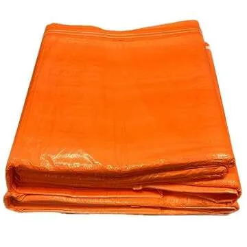 Moose Supply Concrete Curing Blanket Cover - Heavy Duty PE Coated Woven Insulated Foam Core for Cement, Construction, Landscaping - Tear & Water Resistant - 6 x 24 Ft - Indoor/Outdoor Tarp (Orange)