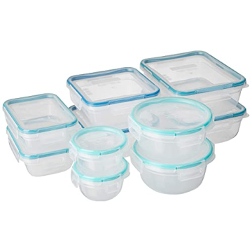 Snapware Total Solution 20-Pc BPA-Free Plastic Food Storage Containers Set for Meal Prep