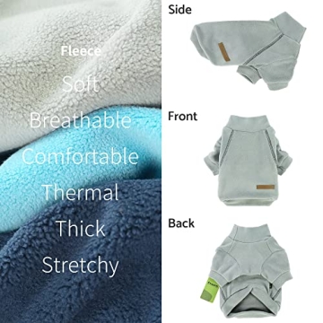 Fitwarm Classic Fleece Dog Sweater 3 Pack Set