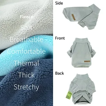 Fitwarm Classic Fleece Dog Sweater 3 Pack Set