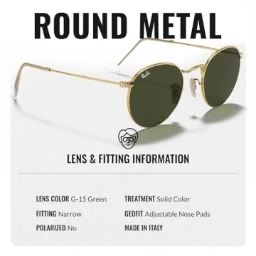 Ray-Ban Round Metal Sunglasses for Stylish UV Protection