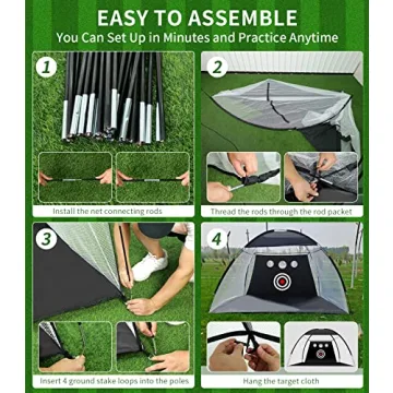 Durable Golf Practice Net for Indoor and Outdoor Training