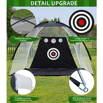 Durable Golf Practice Net for Indoor and Outdoor Training