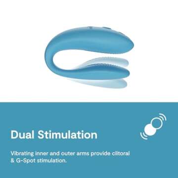 We-Vibe Sync Go Couples Vibrator with Travel Case | Wearable Vibrating Couples Adult Sex Toy | App C...