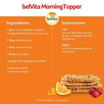 belVita Cranberry Orange Breakfast Biscuits, 20 Total Biscuits