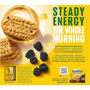 belVita Cranberry Orange Breakfast Biscuits, 20 Total Biscuits