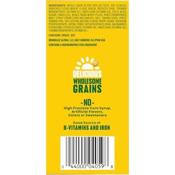 belVita Cranberry Orange Breakfast Biscuits, 20 Total Biscuits