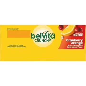 belVita Cranberry Orange Breakfast Biscuits, 20 Total Biscuits