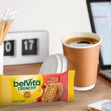 belVita Cranberry Orange Breakfast Biscuits, 20 Total Biscuits