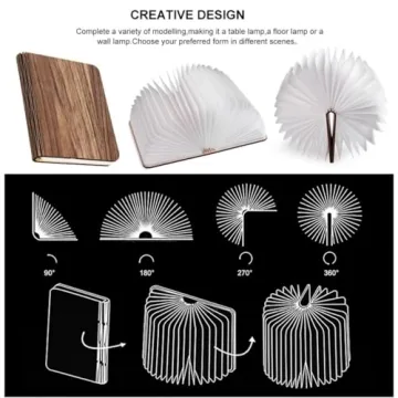 Anwick Lamp Book Folding Mood Light - Versatile LED Table Lamp