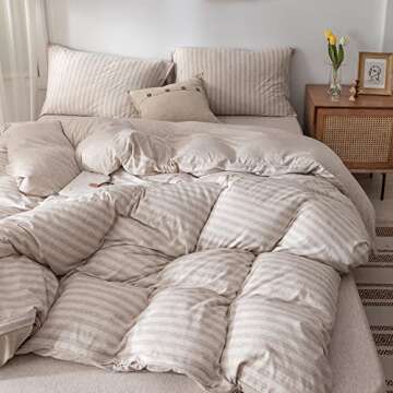 DONEUS Jersey Knit Duvet Cover Set Extra Soft and Comfy