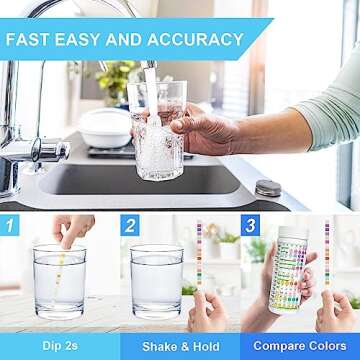 Water Testing Kits for Drinking Water: 125 Strips 16 in 1 Well and Drinking Water Test Kit, TESPERT Water Test Strips with Hardness, pH, Lead, Iron, Copper, Chlorine, and More