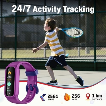EURANS Kids Fitness Tracker IP68 Waterproof Watch for Ages 5-12