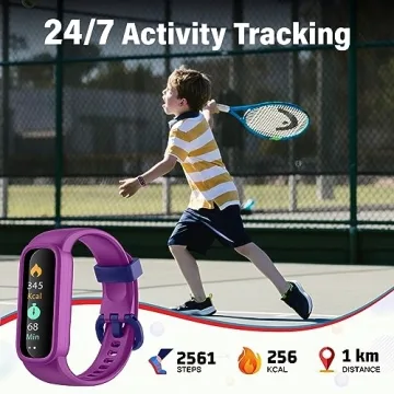 EURANS Kids Fitness Tracker IP68 Waterproof Watch for Ages 5-12