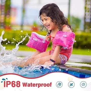 EURANS Kids Fitness Tracker IP68 Waterproof Watch for Ages 5-12