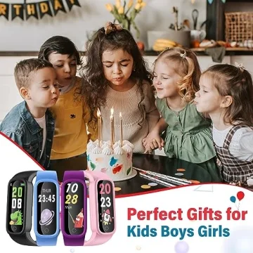 EURANS Kids Fitness Tracker IP68 Waterproof Watch for Ages 5-12