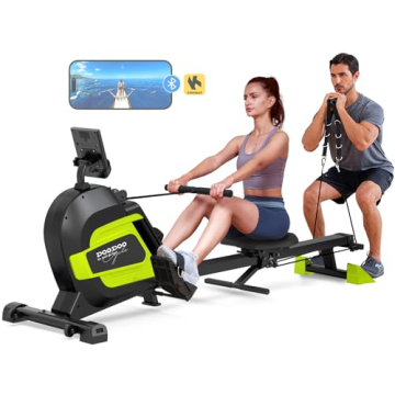 JKANGFIT Foldable Magnetic Rowing Machine - Full Body Workout at Home