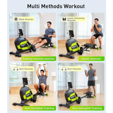 JKANGFIT Magnetic Rowing Machine Full Body Workout Home