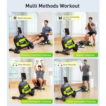 JKANGFIT Magnetic Rowing Machine Full Body Workout Home