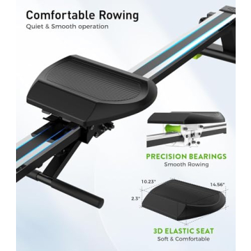 JKANGFIT Magnetic Rowing Machine Full Body Workout Home