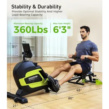 JKANGFIT Magnetic Rowing Machine Full Body Workout Home