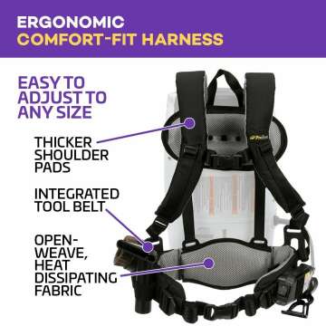 ProTeam ProVac FS 6 Backpack Vacuum with Power Nozzle