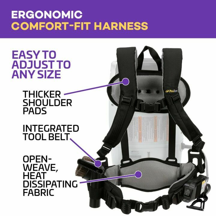 ProTeam ProVac FS 6 Backpack Vacuum with Power Nozzle