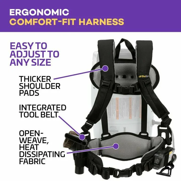 ProTeam ProVac FS 6 Backpack Vacuum with Power Nozzle